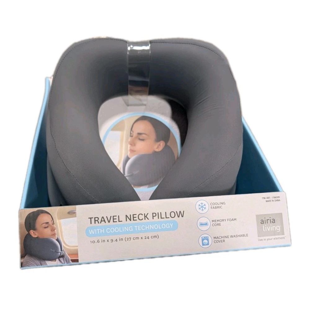 Airia Living Cooling Travel Neck Pillow